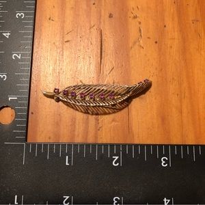 Vintage Feather Brooch